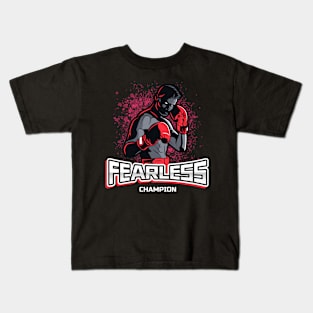 Fearless Champion | Championship Winner Boxing Fighter Kids T-Shirt